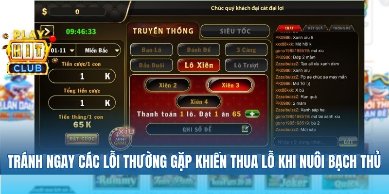 Tránh ngay các lỗi thường gặp khiến người chơi thua lỗ khi nuôi bạch thủ