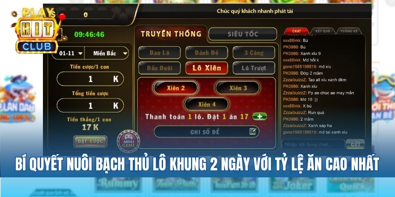 Bật mí bí quyết nuôi bạch thủ lô khung 2 ngày với tỷ lệ ăn cao nhất