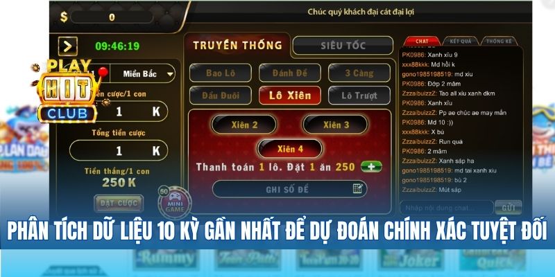 Phân tích dữ liệu 10 kỳ gần nhất để dự đoán cầu lô chính xác tuyệt đối